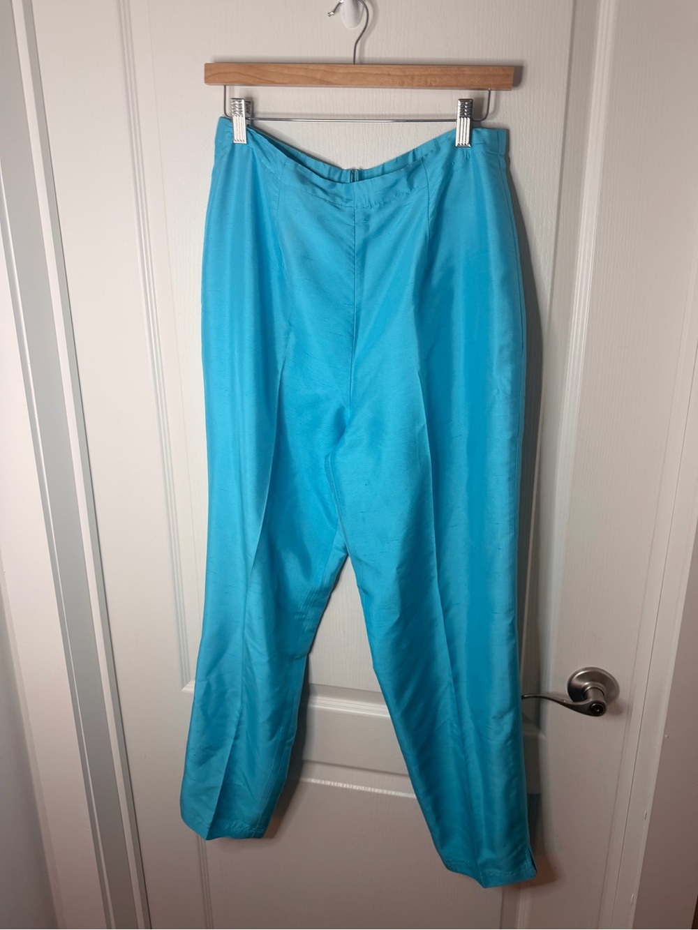 Silk Coldwater Creek Bright Turquoise Women's Dress Pants